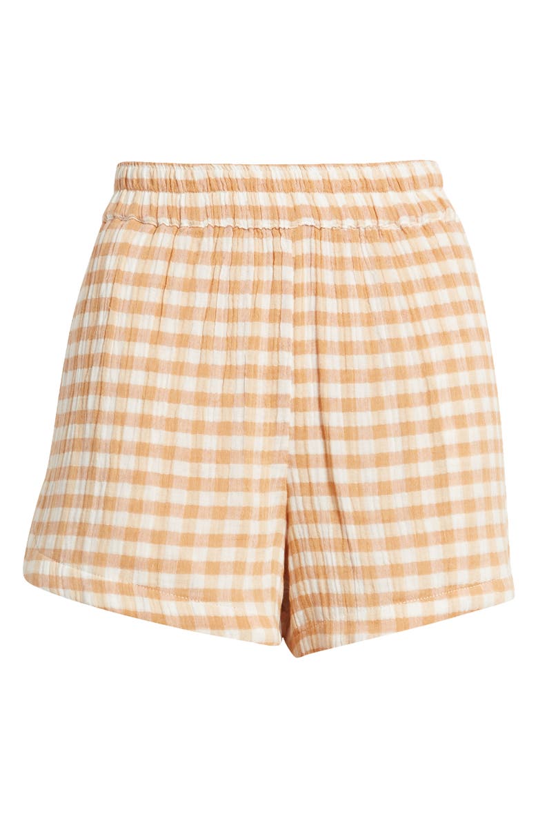 Rip Curl Premium Surf Check Cotton Shorts, Alternate, color, Light Brown