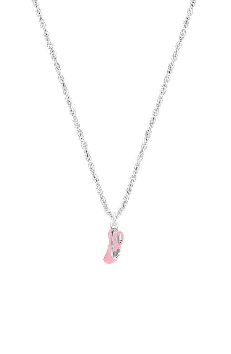 Tiny Blessings Sterling Silver Little Ballerina Necklace, Main, color, Sterling Silver