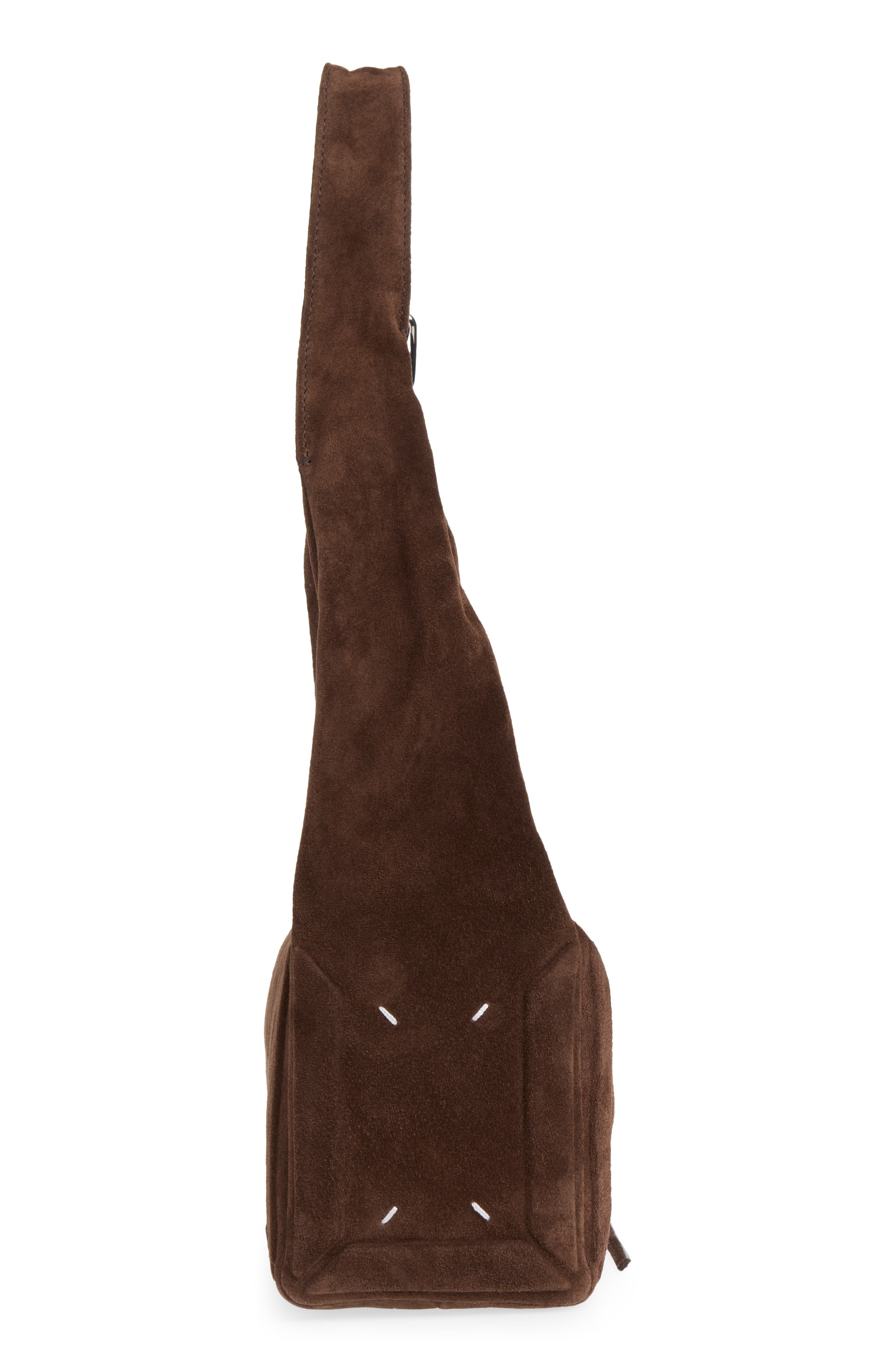 Medium East/West Box Bag, Alternate, color, DARK BROWN