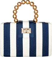 Soli & Sun THE LOUISA Woven Straw Clutch Bag