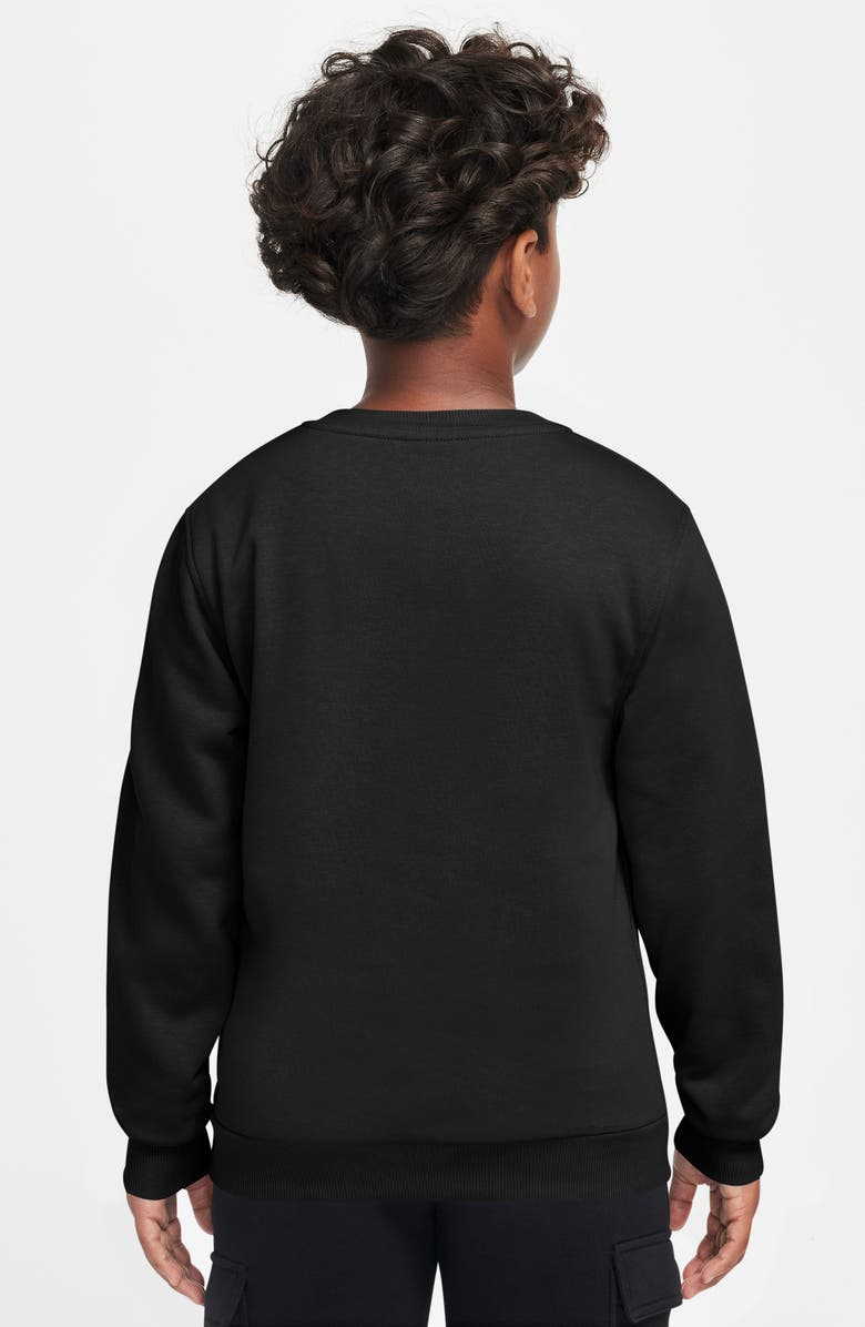 Nike Kids' Sportswear Club French Terry Sweatshirt, Alternate, color, Black/ Photon Dust