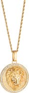 EYE CANDY LOS ANGELES Men's Lion Head Pendant Necklace