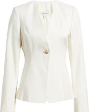 Nordstrom Linen Blend One-Button Blazer