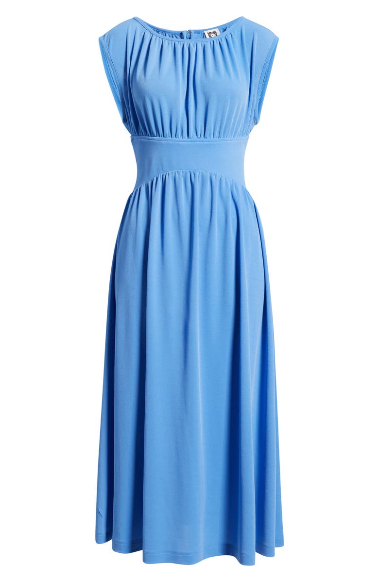 Anne Klein Pebble Shirred Midi Dress, Alternate, color, 