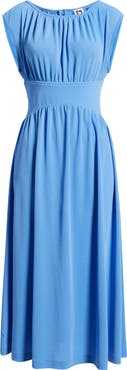 Anne Klein Pebble Shirred Midi Dress