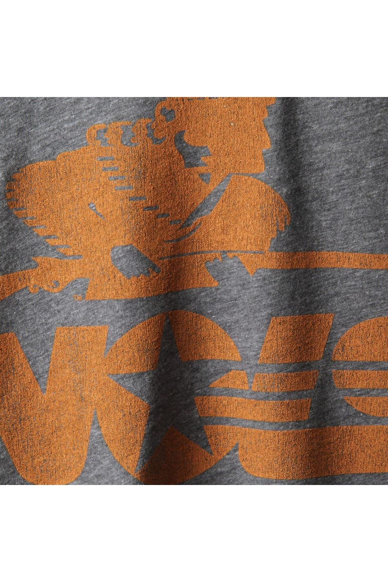 Men's Original Retro Brand Heathered Gray Tennessee Volunteers Vintage Musketeer Tri-Blend T-Shirt, Alternate, color, Heather Gray