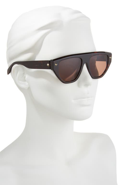 Alexander Mcqueen Mcqueen 54mm Square Sunglasses In Havana Havana Brown