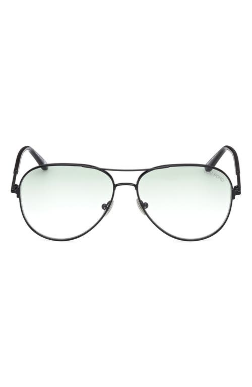 Tom Ford Clark 59mm Gradient Pilot Sunglasses