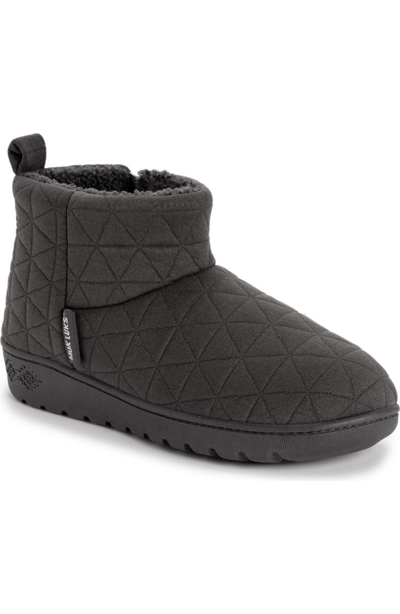 MUK LUKS Avery Beth Faux Fur Slipper Bootie, Main, color,