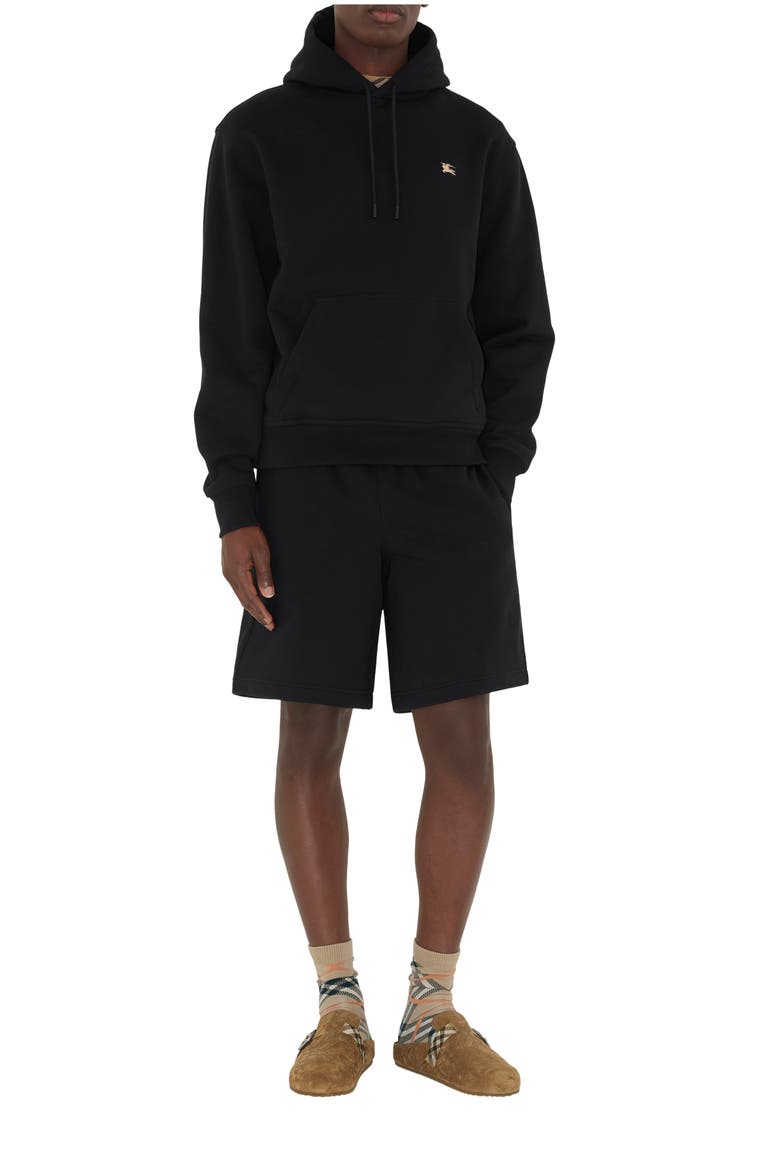 Cross Stitch Knight Cotton Shorts, Main, color, Black
