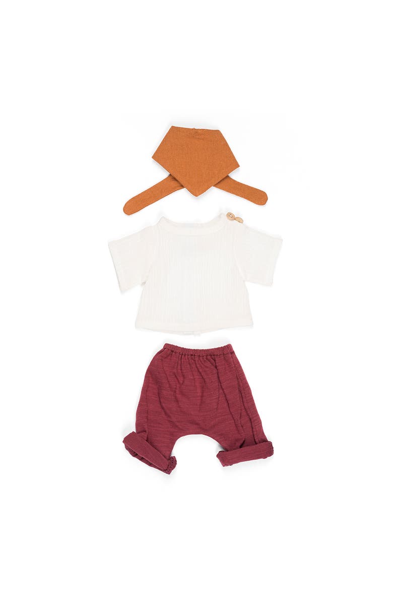 Miniland Doll Outfit for 12 5/8" Miniland Boy Dolls, Main, color, Red Multi