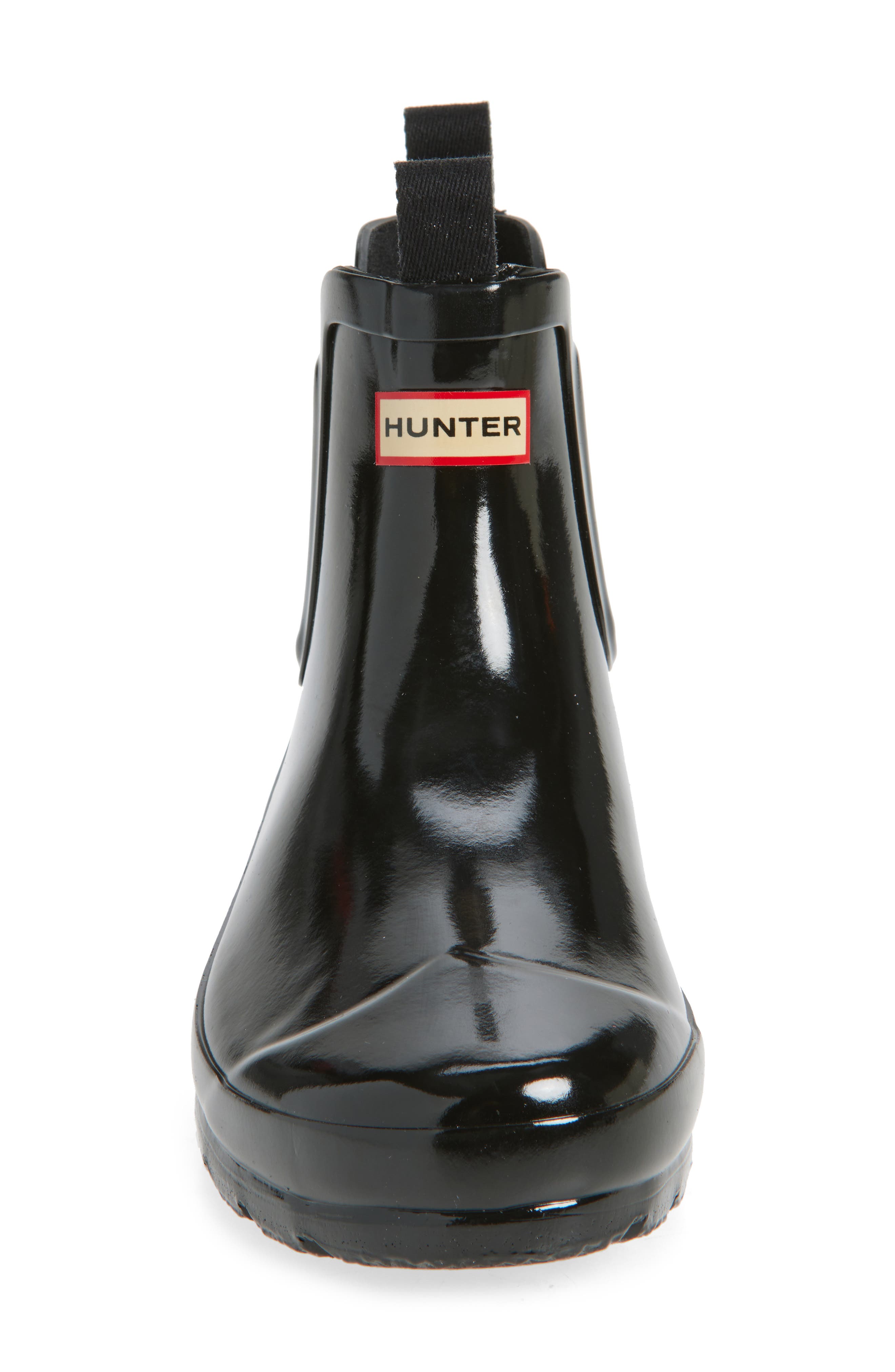 Hunter Kids' Original Chelsea Rain Boot, Alternate, color, Black/ Black/ Black