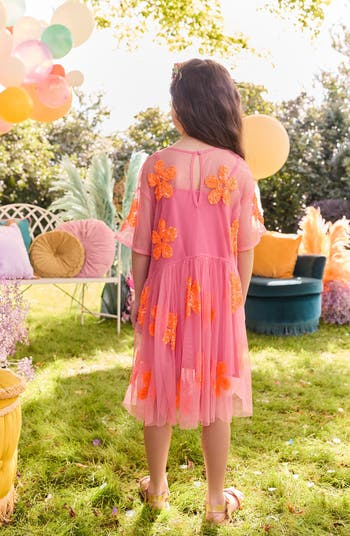 Kids' Flower Sequin Dress
