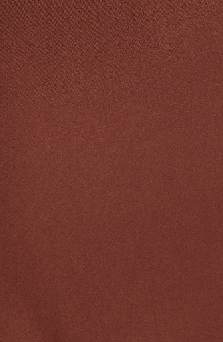 ASTR the Label Catrina Satin Miniskirt, Alternate, color, Rust Brown