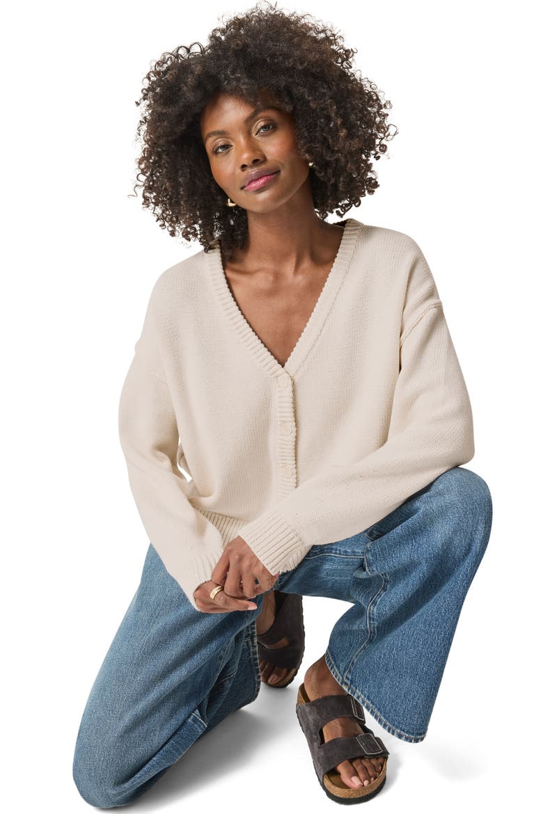 Jayda Cardigan, Alternate, color, MOONSTONE