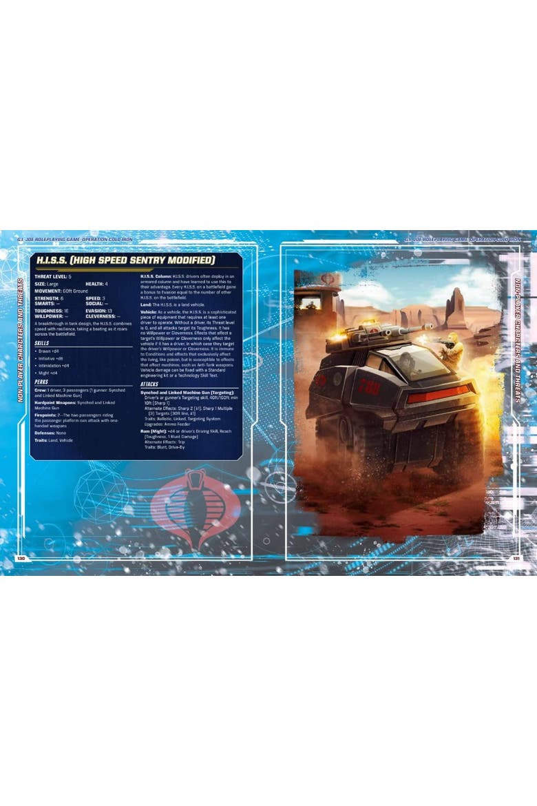 G.I. JOE Roleplaying Game Operation Cold Iron Adventure Book, Alternate, color, Multicolored