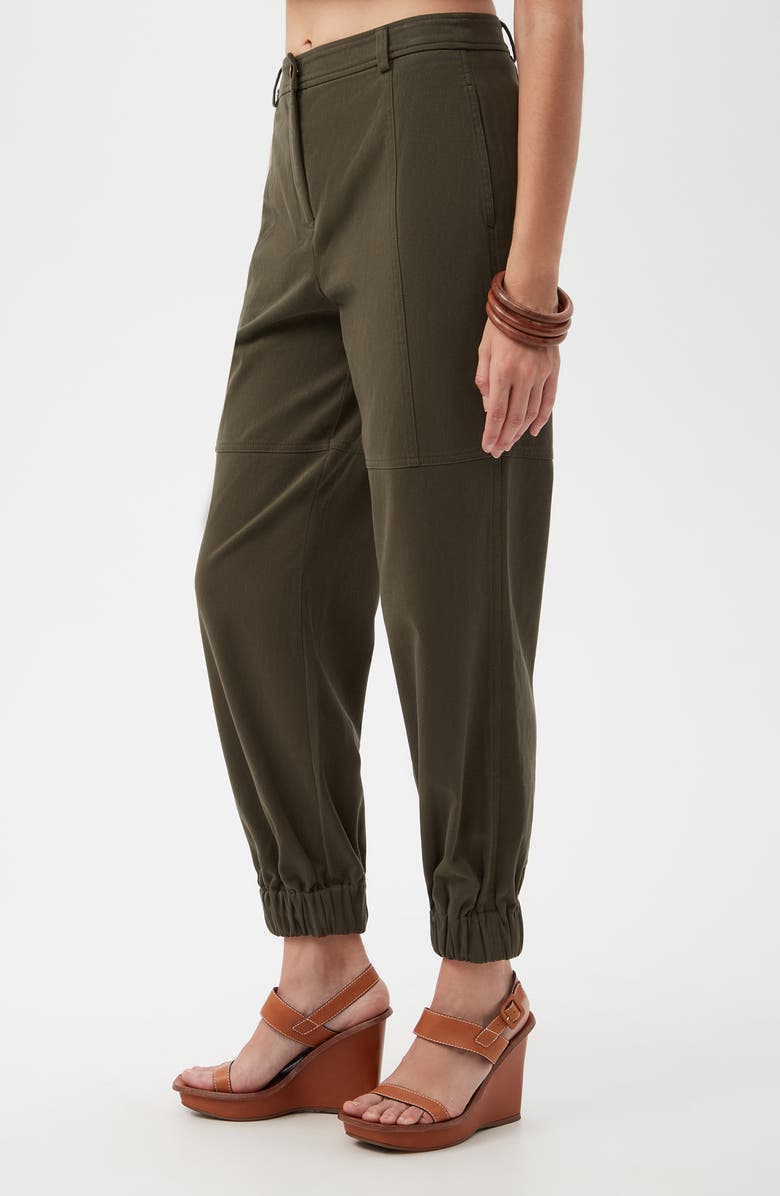 Trina Turk Nala Stretch Cotton Joggers, Alternate, color, Crocodile