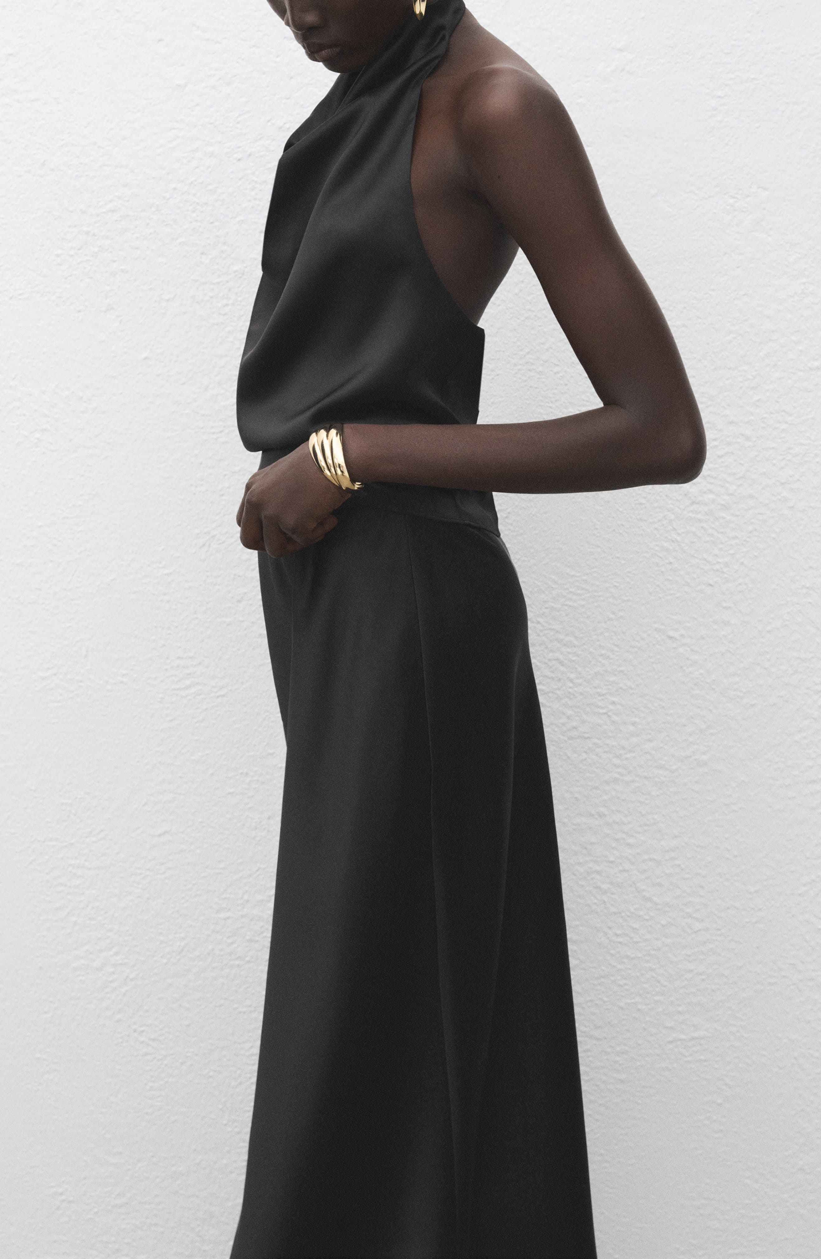 Satin Midi Skirt - image 2