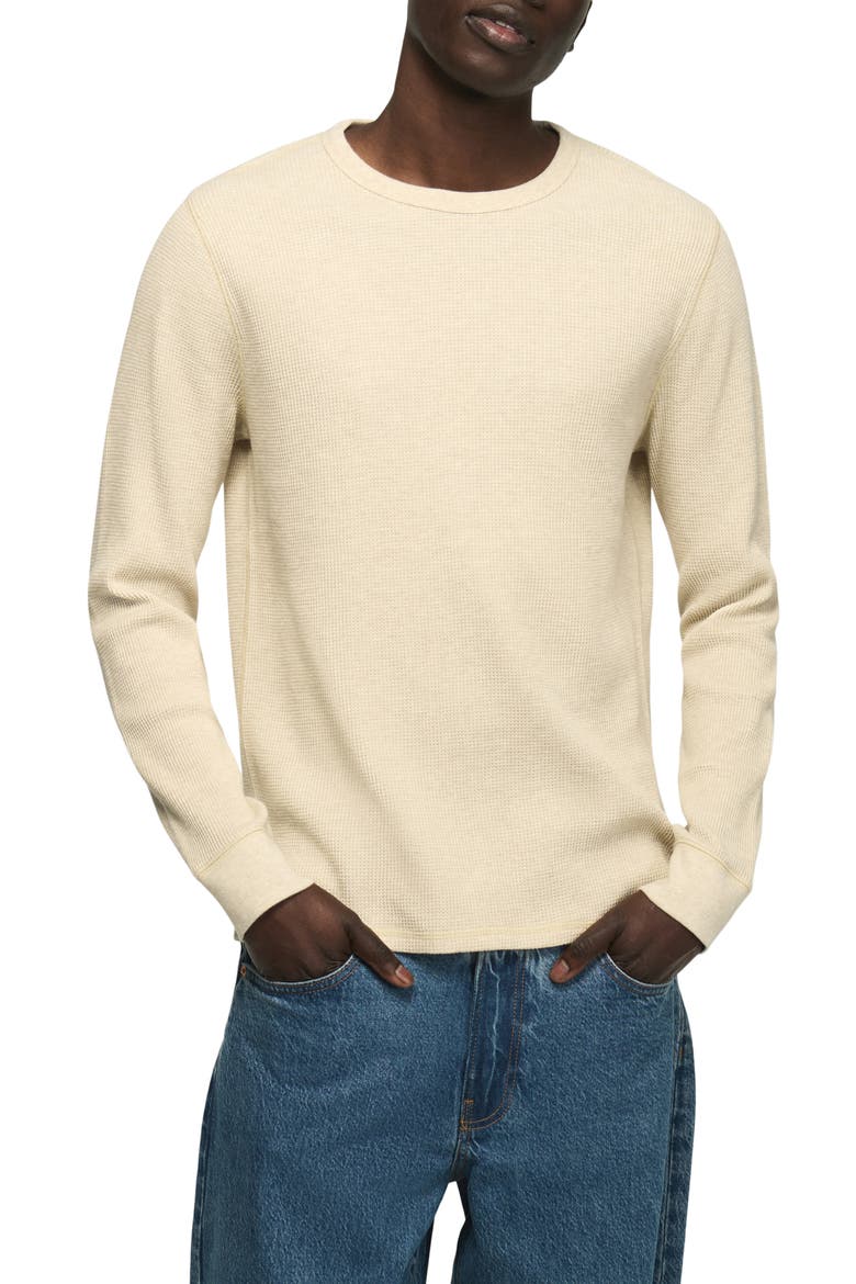 Thermal Long Sleeve T-Shirt, Main, color, HEATHER OAT