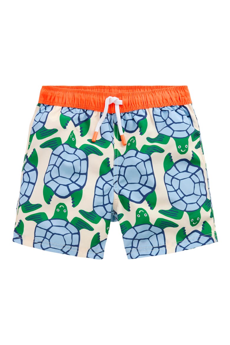Kids' Print Swim Trunks, Main, color, TURTLE PRINT