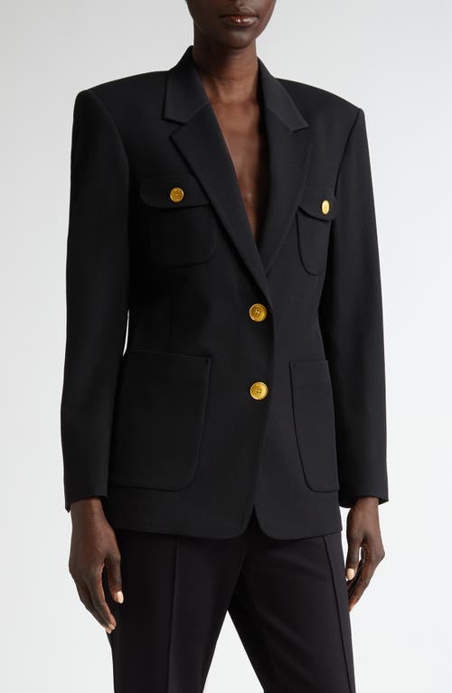 St. John Collection Stretch Twill Blazer in Black 