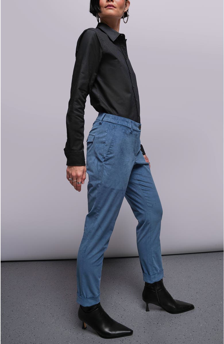 WILDFANG The Empower Velveteen Trouser, Alternate, color, Oxford Blue