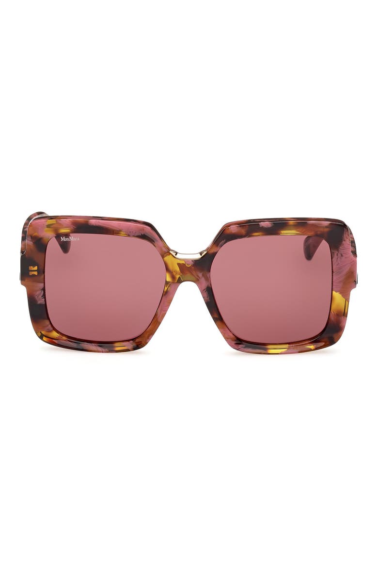 Ernest 56mm Square Sunglasses, Main, color, COLOURED HAVANA / BORDEAUX