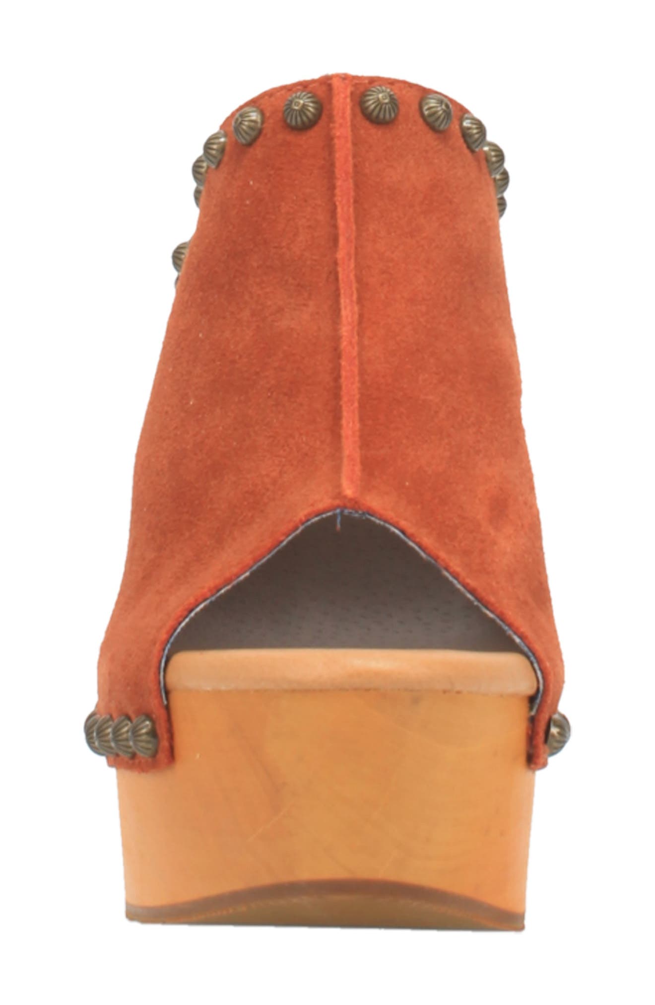 Peace 'n Love Clog, Alternate, color, RUST SUEDE