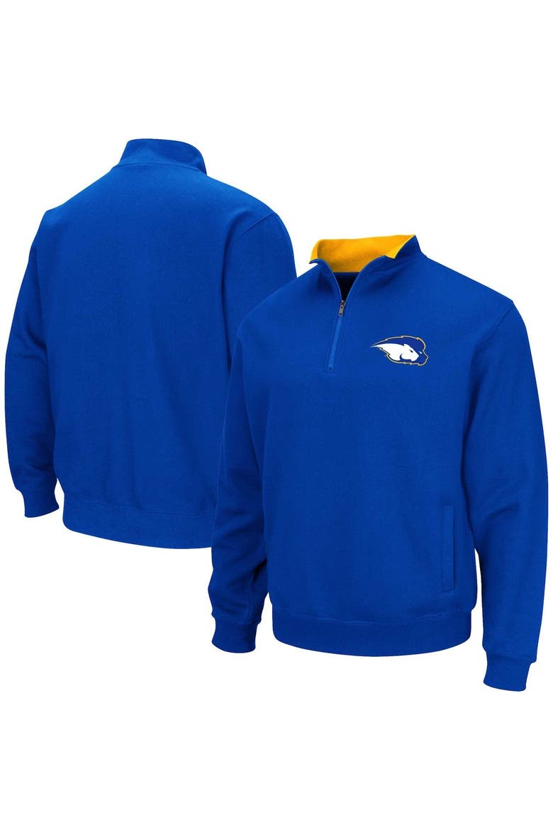 Men's Colosseum Blue Hofstra University Pride Tortugas Quarter-Zip Sweatshirt, Main, color, Blue