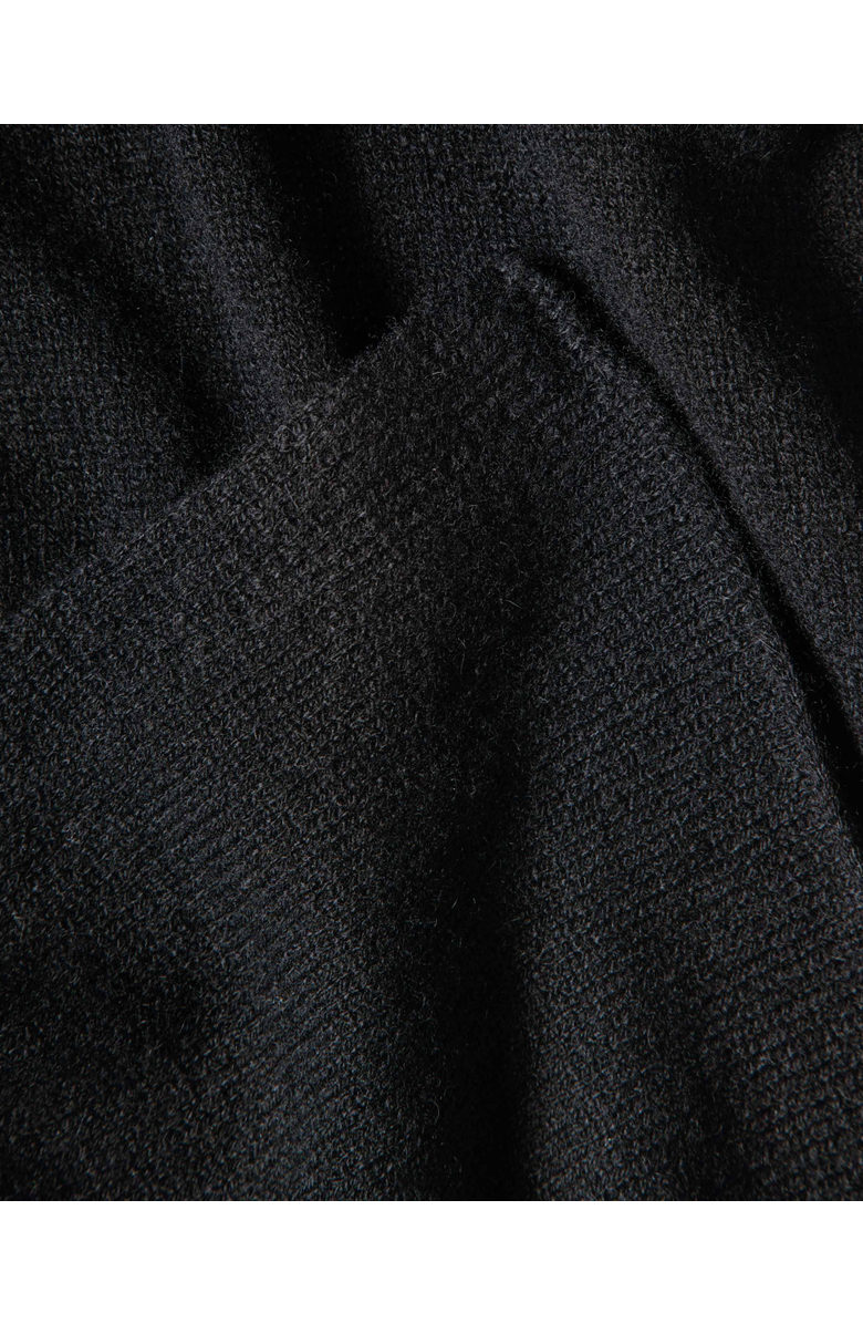 Monticelli Cashmere Essential Pure Cashmere Maxi Wide Scarf, Alternate, color, Black