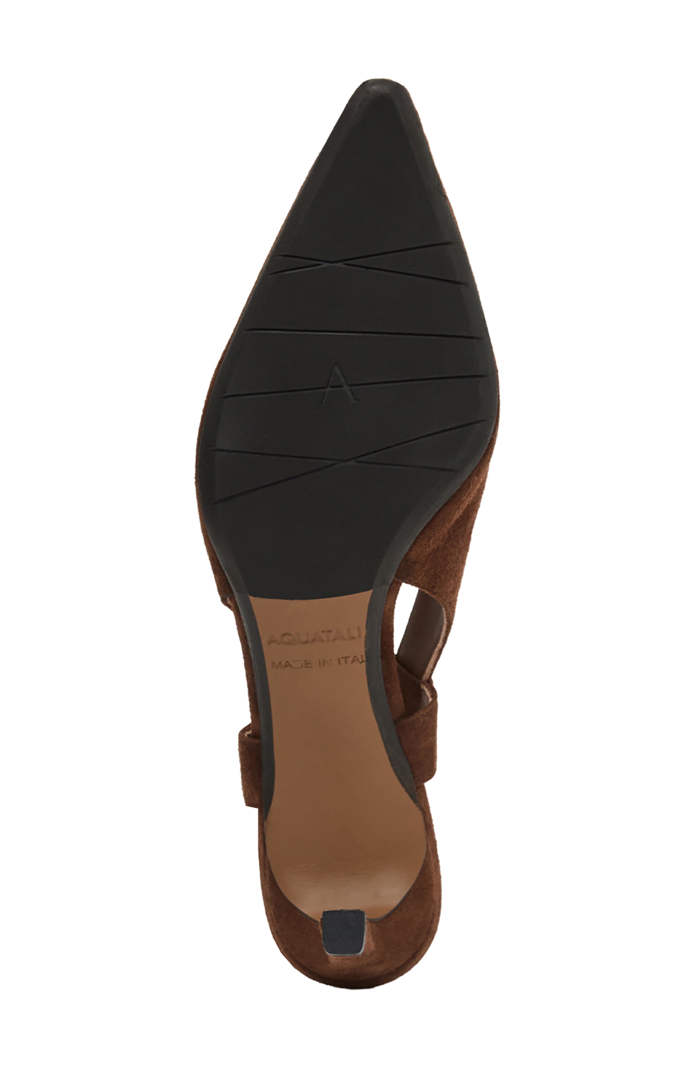Charm Kitten Heel Waterproof Slingback Pump, Alternate, color, ESPRESSO SUEDE