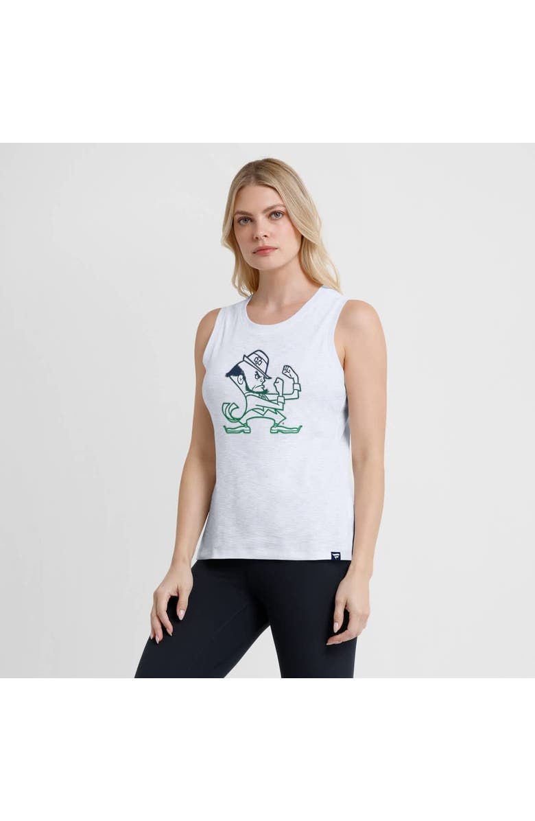 FANATICS Women's Fanatics White Notre Dame Fighting Irish Activate Slub Tank Top, Alternate, color, 