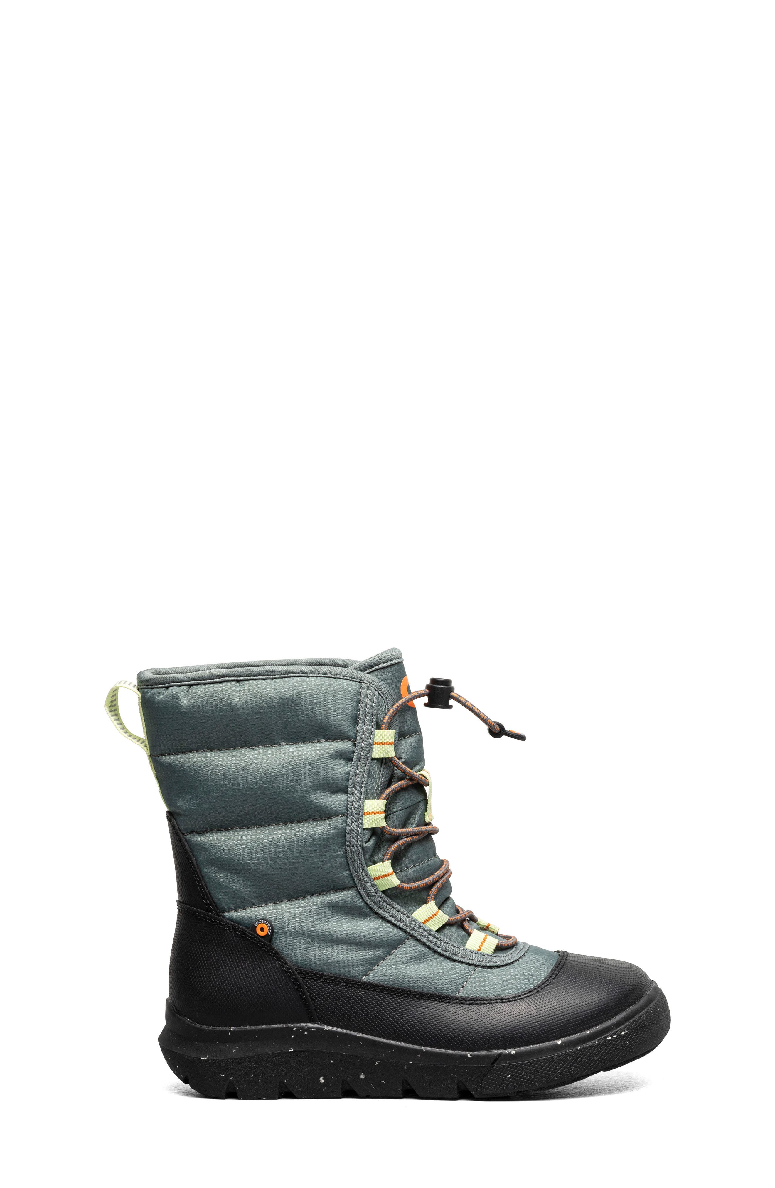 Bogs Kids' Skyline Snow Waterproof Boot, Alternate, color, Dark Spruce