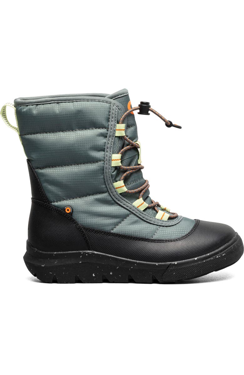 Bogs Kids' Skyline Snow Waterproof Boot, Alternate, color, Dark Spruce
