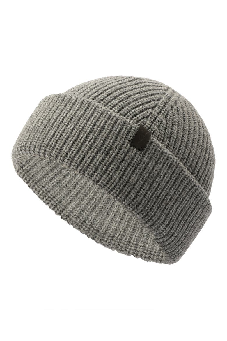 Merino Wool Beanie, Alternate, color, GREY MARL