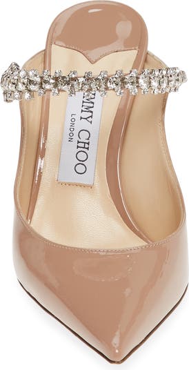 Jimmy Choo Bing Crystal Embellished Patent Mule | Nordstrom