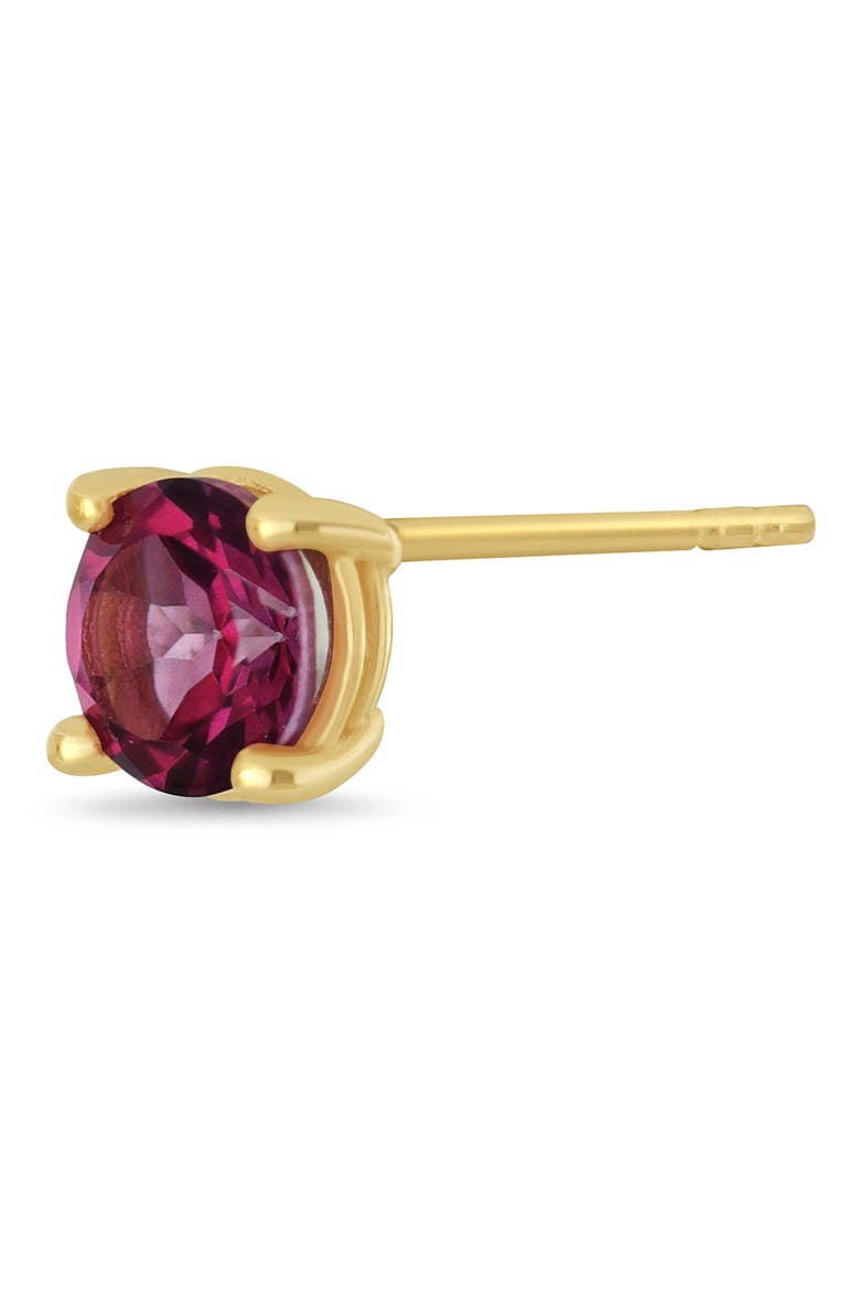 Pink Topaz Stud Earrings, Alternate, color, 14K PINK TOPAZ