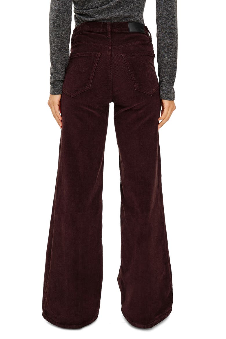 Olivos Corduroy Flare Pants, Alternate, color, HICKORY