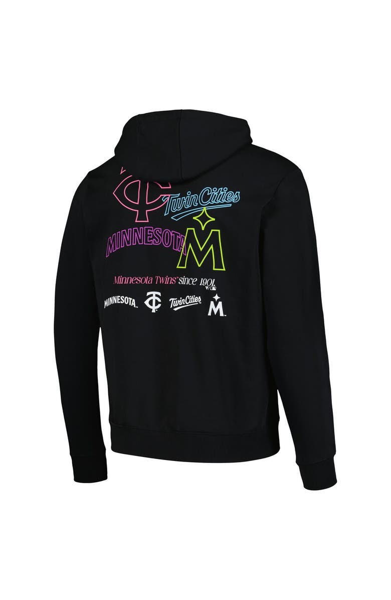 LEVELWEAR Men's Levelwear Black Minnesota Twins Podium Vintage Pullover Hoodie, Alternate, color, 