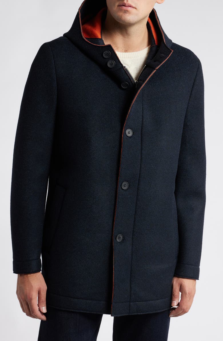 johnnie-O Gerald Hooded Car Coat, Alternate, color,