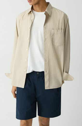 Theory Weekend Solid Cotton Button-Up Shirt