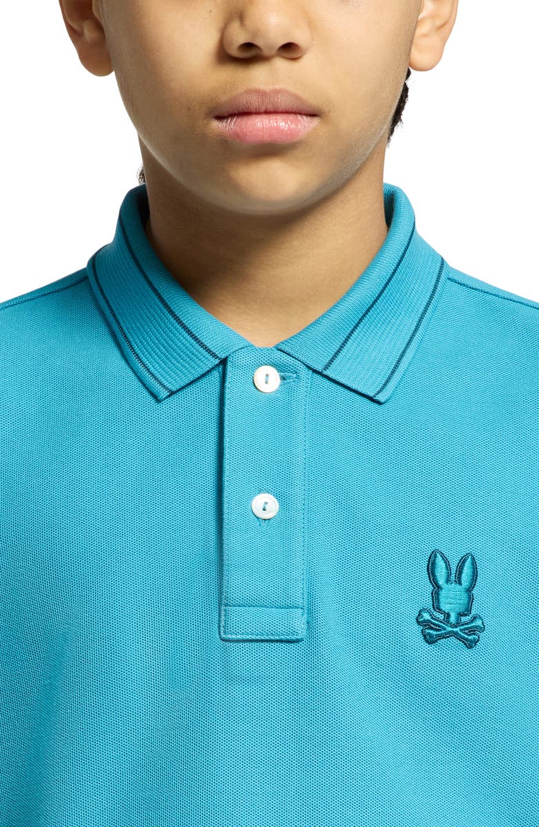 Psycho Bunny Kids' Ivins Pima Cotton Piqué Polo, Alternate, color,