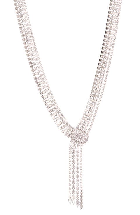 Gladys Cubic Zirconia 4-Line Statement Necklace