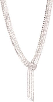 Nadri Gladys Cubic Zirconia 4-Line Statement Necklace