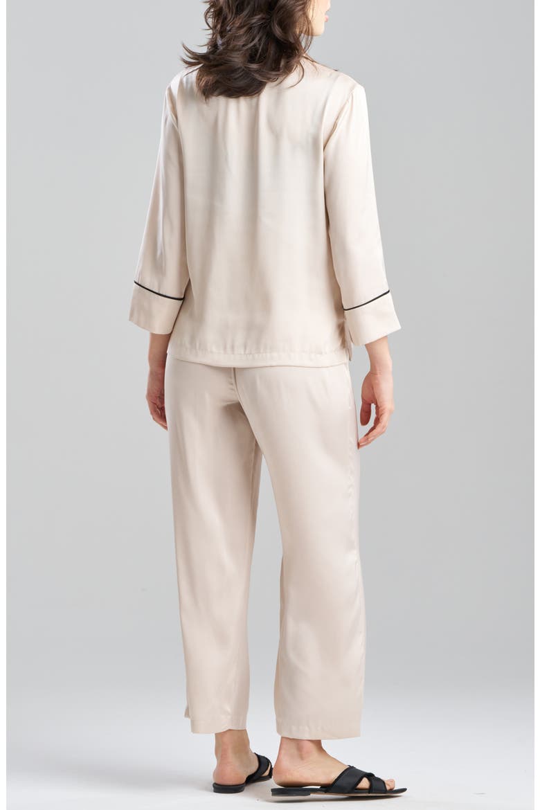 Satin Pajamas, Alternate, color, WHEAT