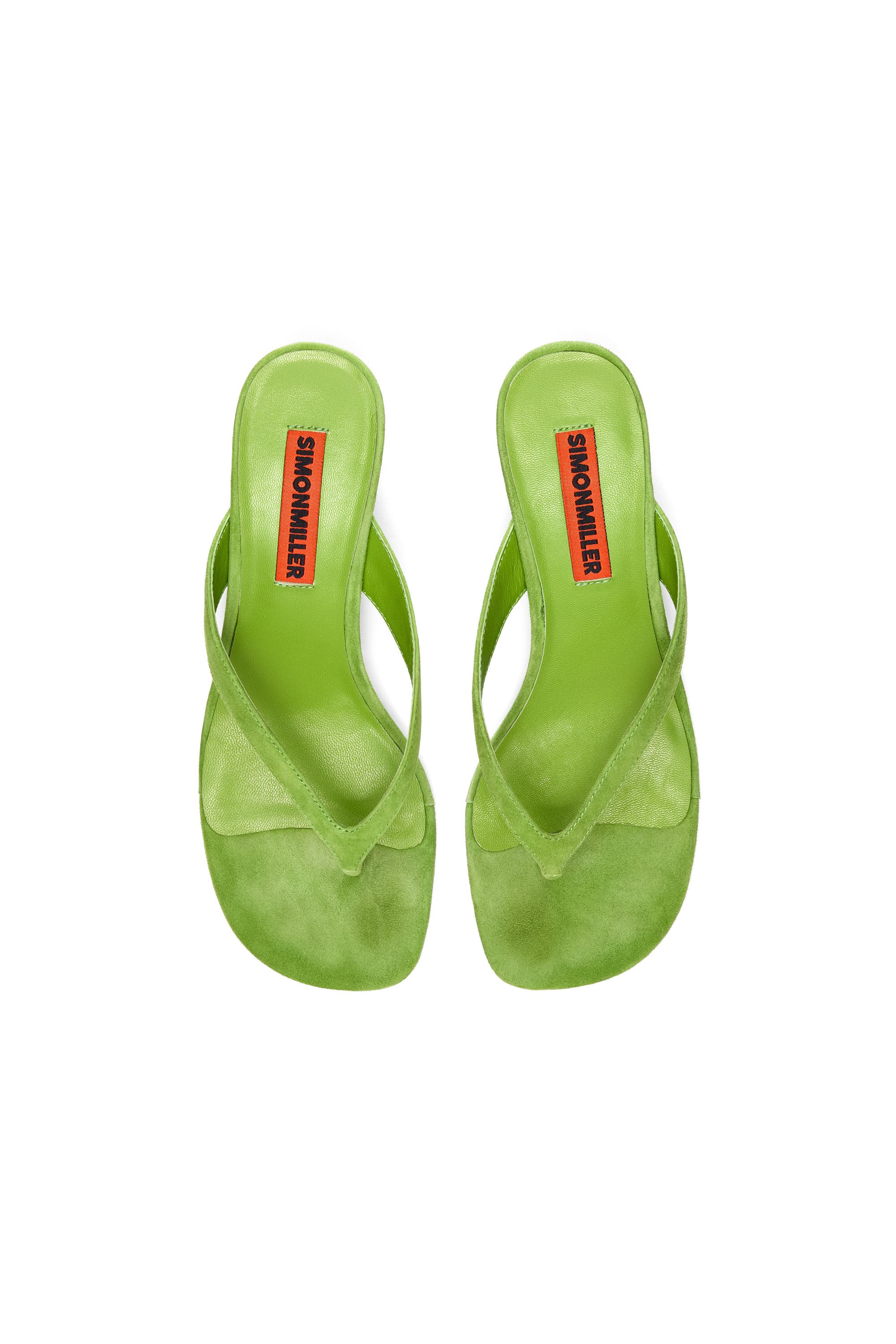 SIMONMILLER Suede Beep Sandal, Alternate, color, Matcha