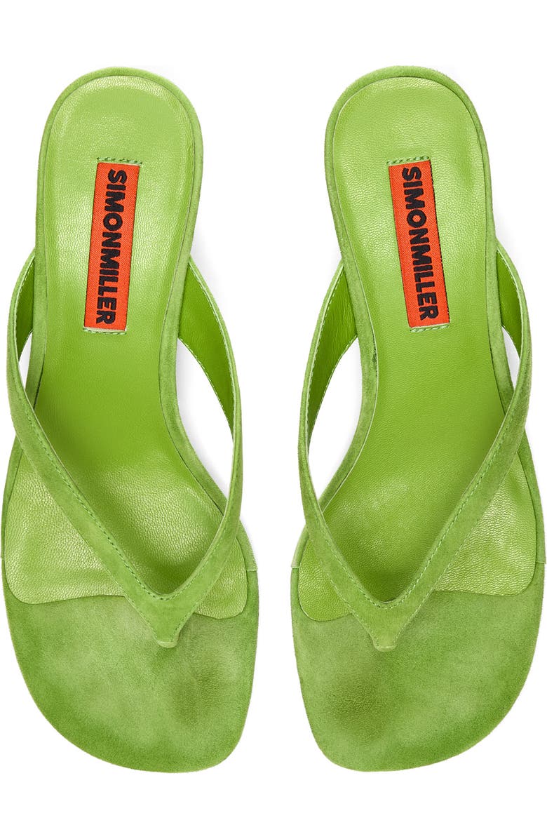 SIMONMILLER Suede Beep Sandal, Alternate, color, Matcha