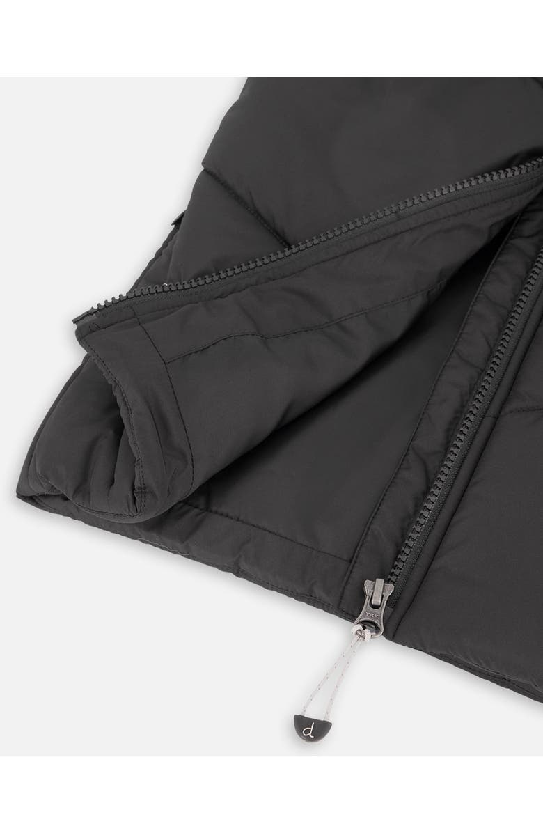 Deux par Deux Quilted Mid-Season Sleeveless Vest, Alternate, color, Black