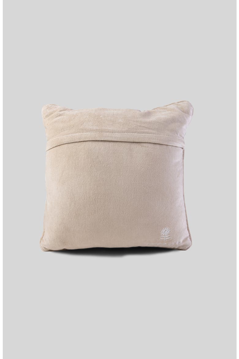 Leave by Nine Needlepoint Pillow, Alternate, color, Red, Pink, Ivory