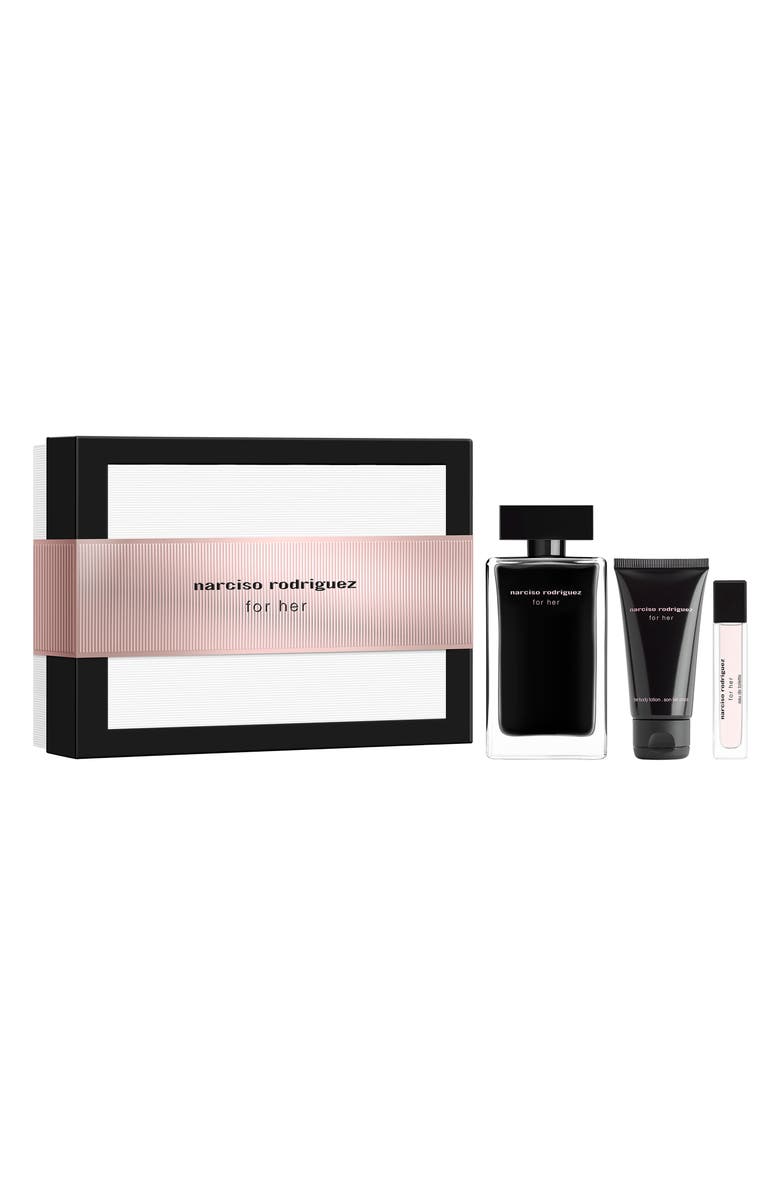 Narciso Rodriguez For Her Eau de Toilette Set, Main, color, 